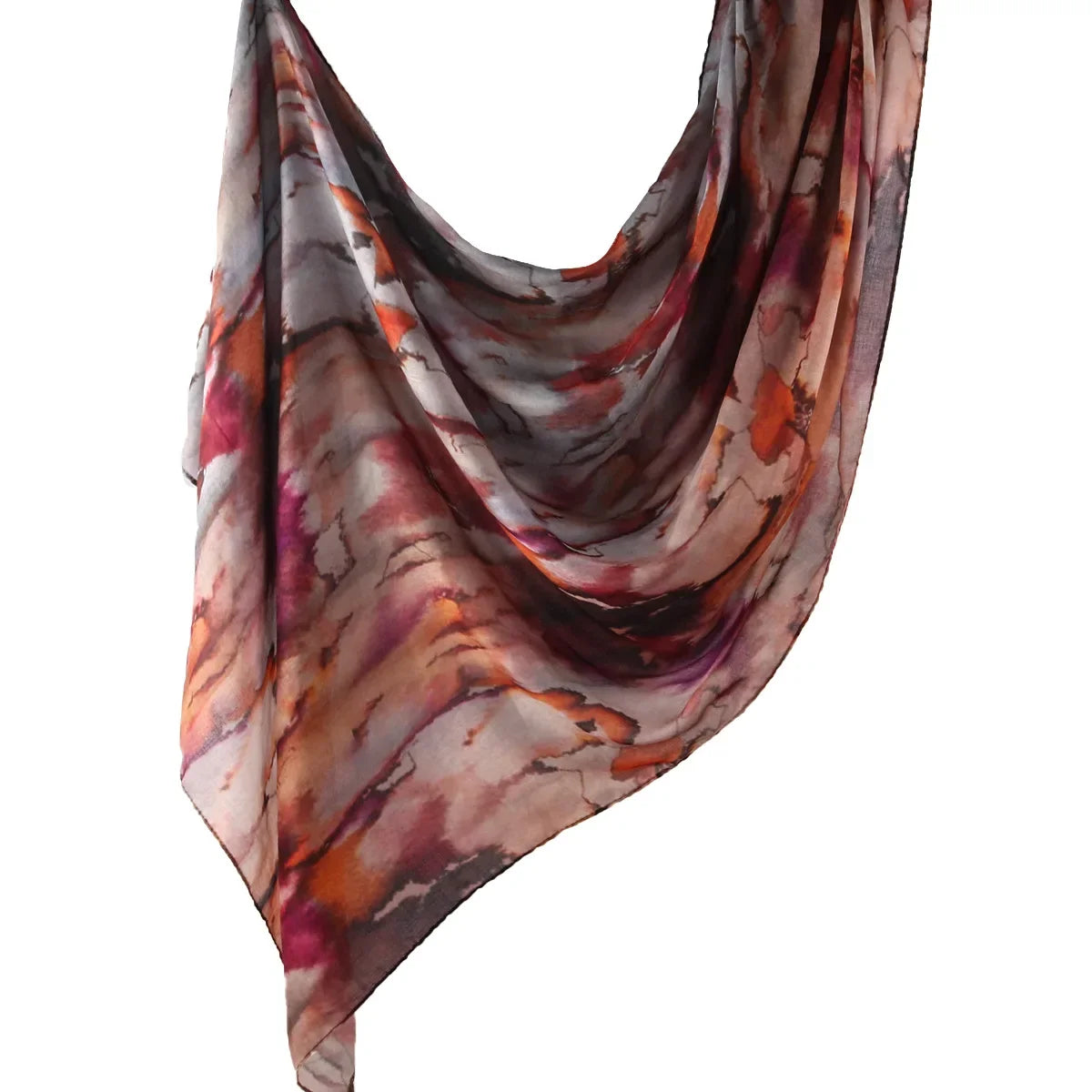 Watercolor Tie-Dye Cotton Hijab