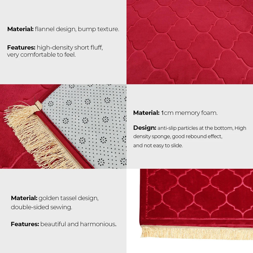 Sajdah Serenity™ – Soft Foldable Prayer Mat