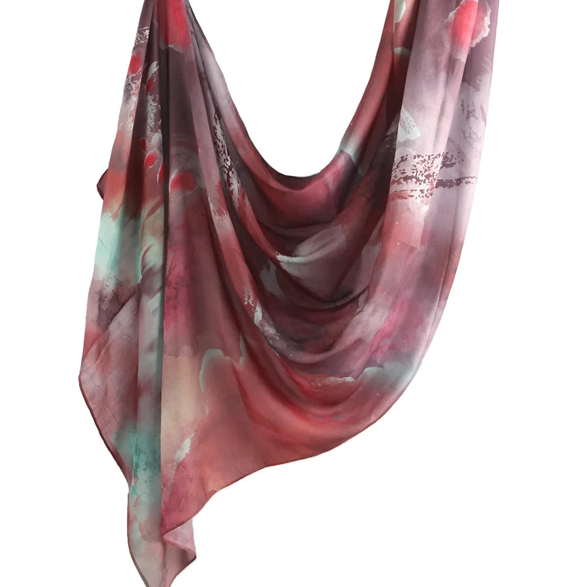 Watercolor Tie-Dye Cotton Hijab