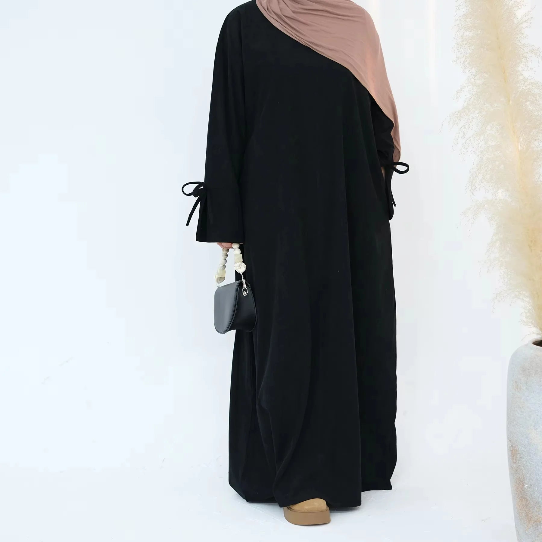 Velvet Dusk Corduroy Abaya Dress