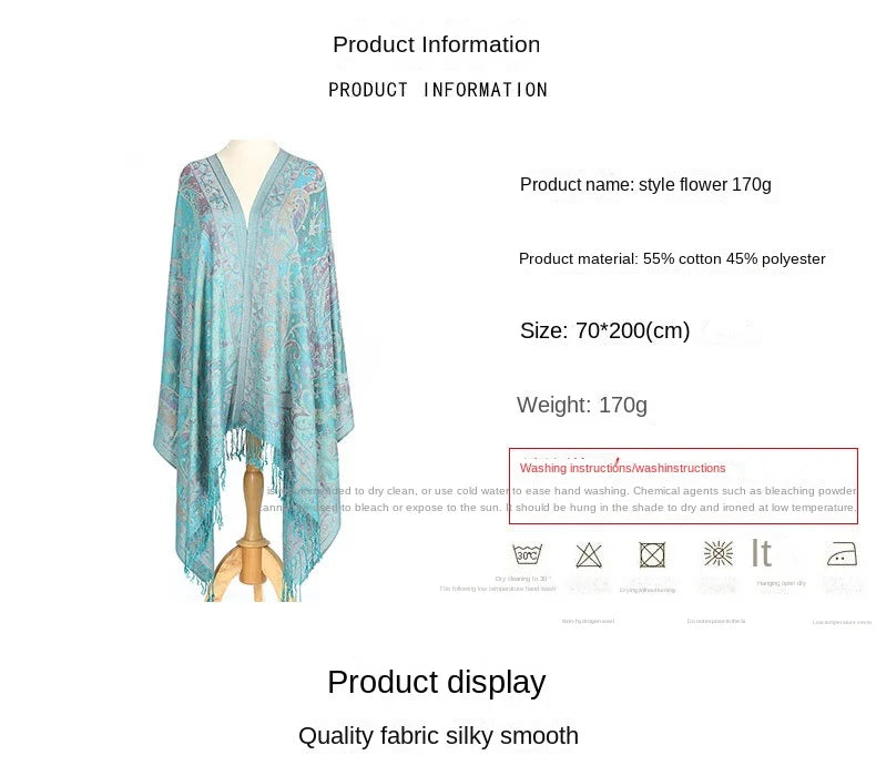 LuxePrint Pashmina Hijab Shawl