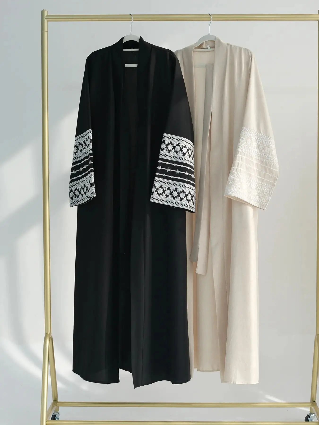 The Luxe Embroidery Kimono Abaya