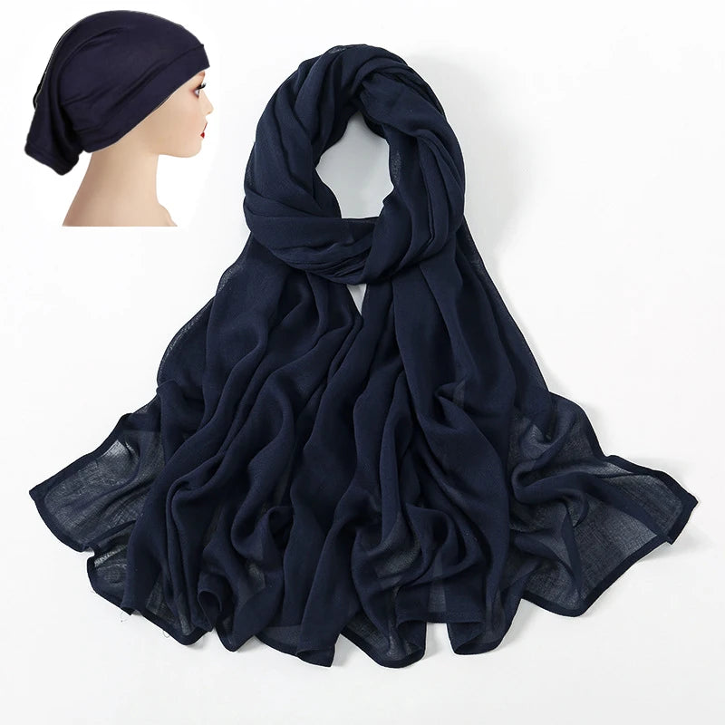 Noor Bloom 2-Piece Viscose Hijab & Cap Set