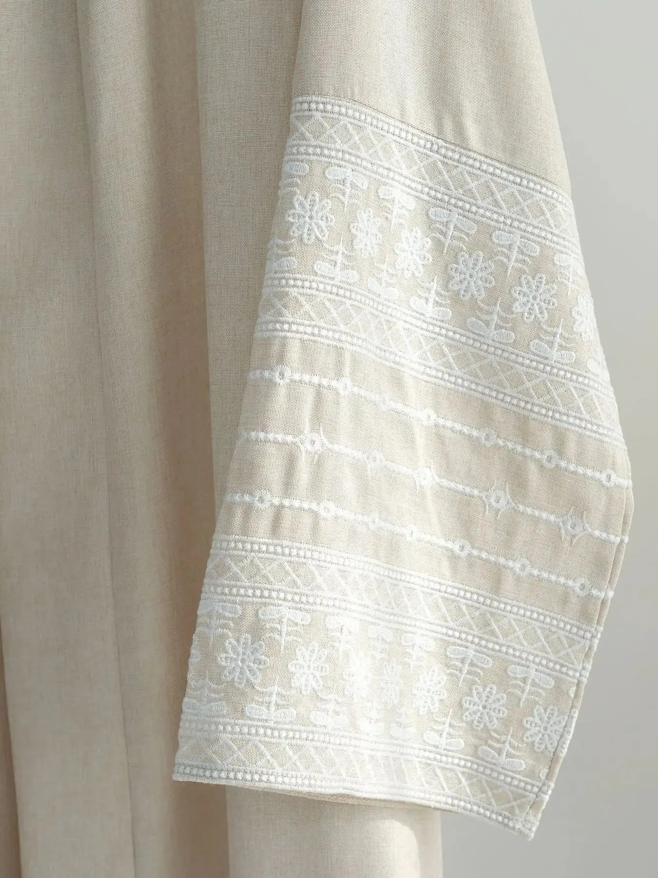 The Luxe Embroidery Kimono Abaya
