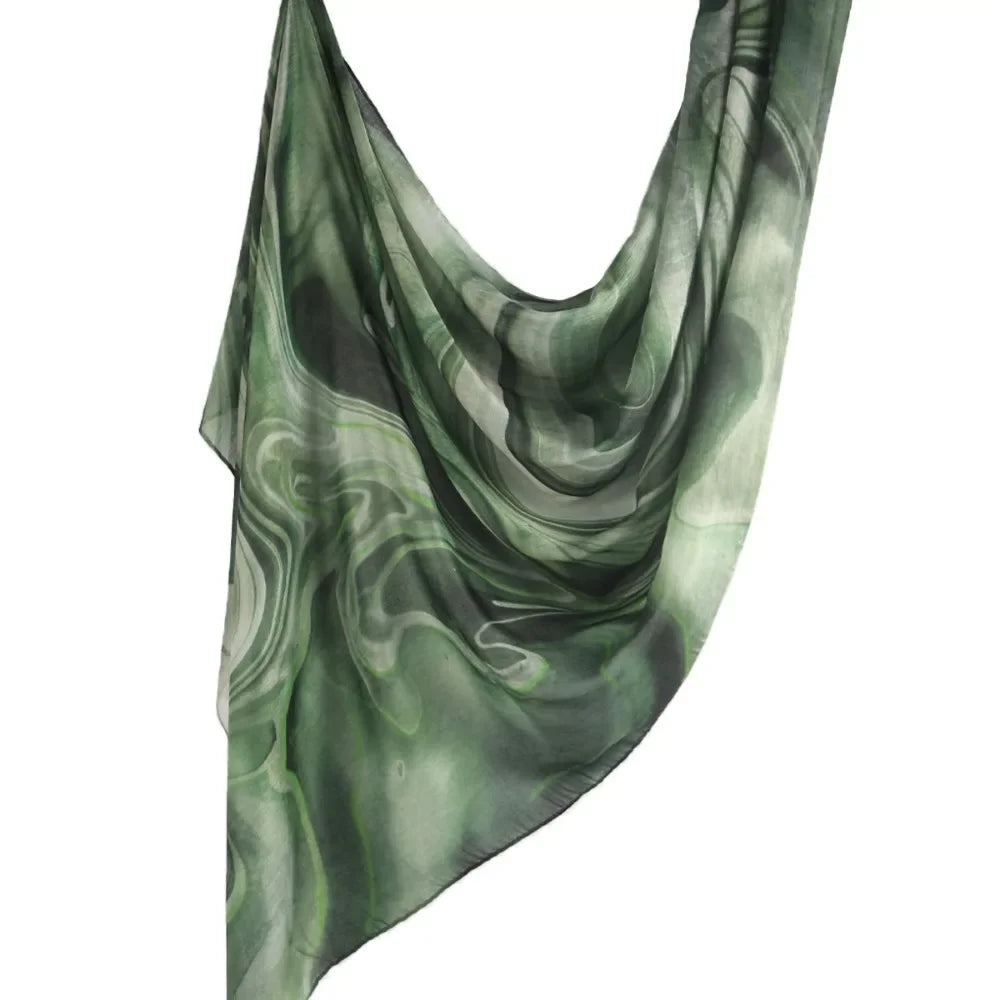 Watercolor Tie-Dye Cotton Hijab