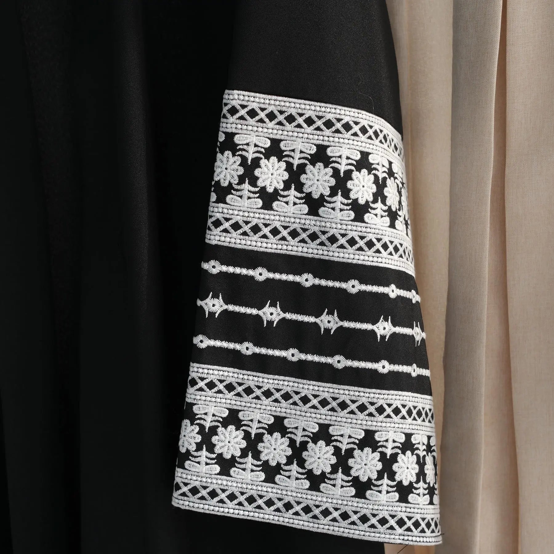 The Luxe Embroidery Kimono Abaya