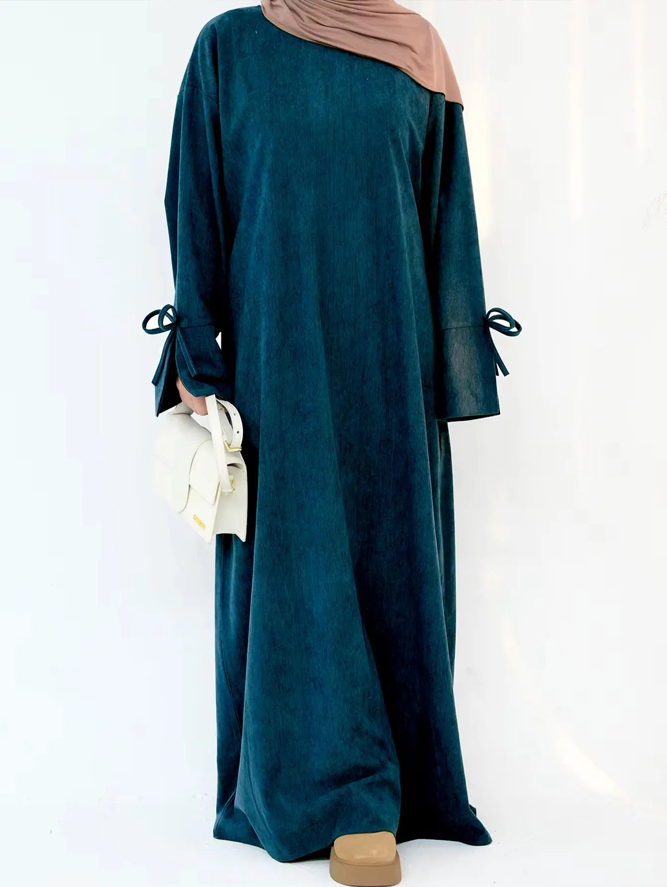 Velvet Dusk Corduroy Abaya Dress