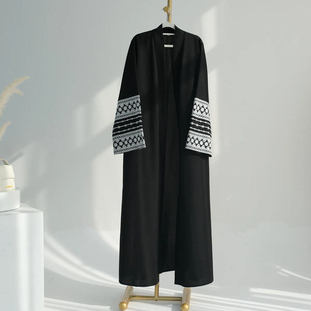 The Luxe Embroidery Kimono Abaya