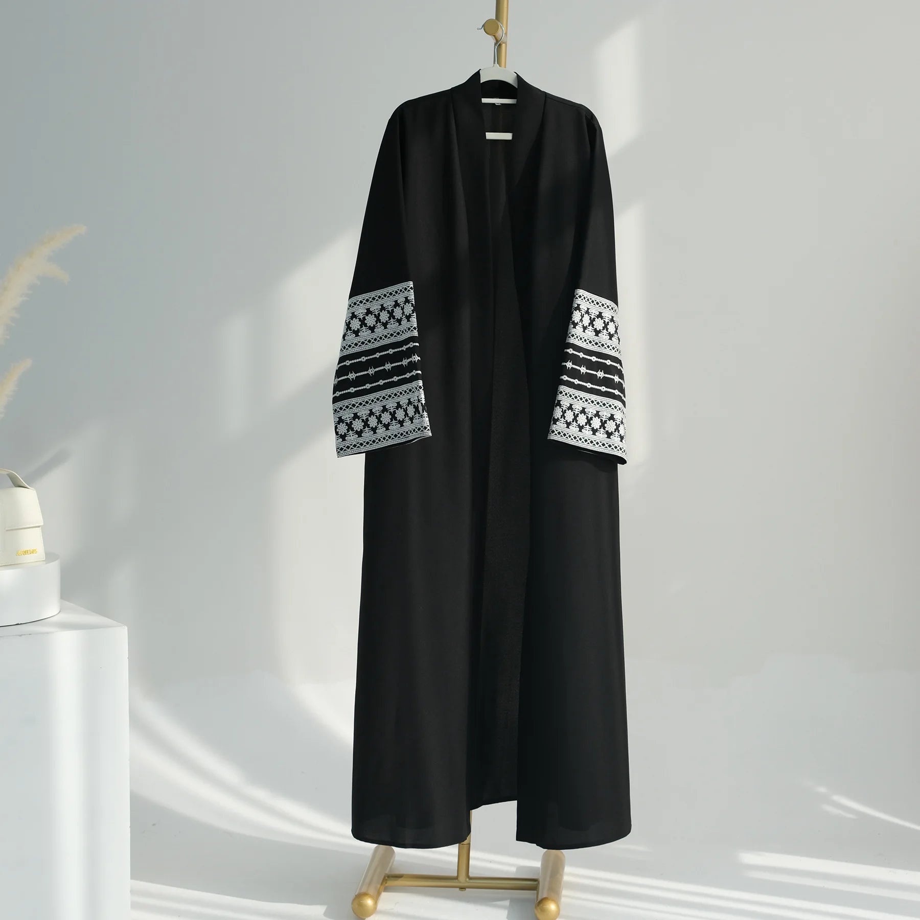 The Luxe Embroidery Kimono Abaya