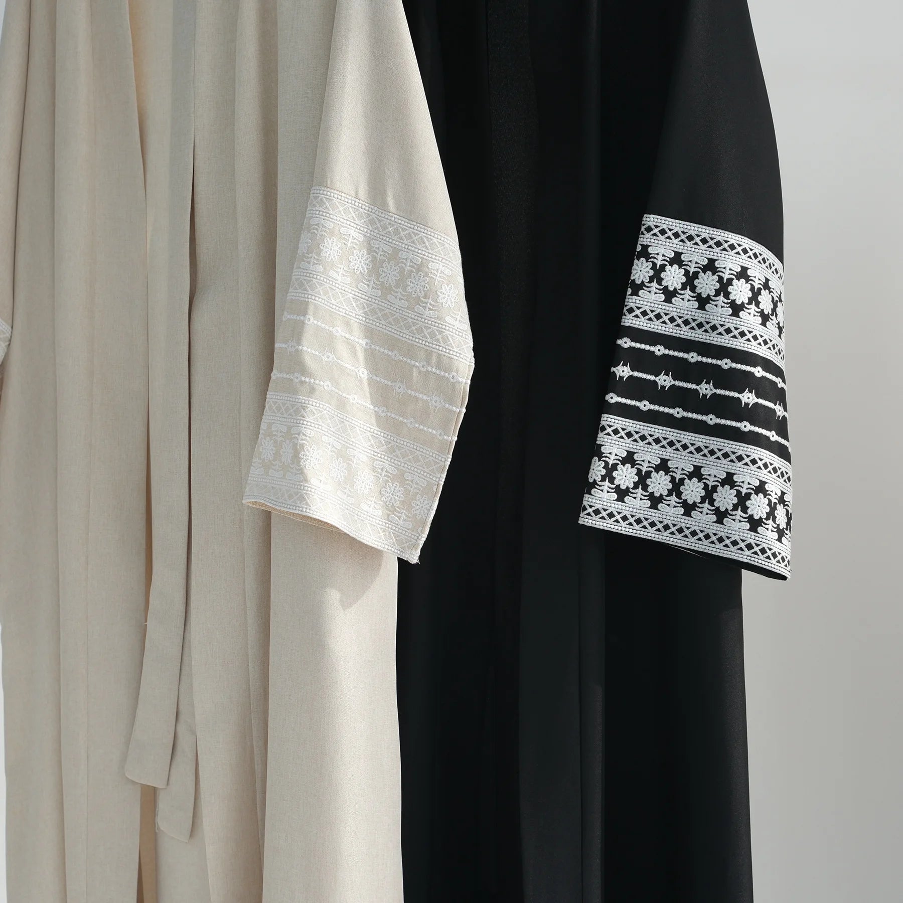 The Luxe Embroidery Kimono Abaya