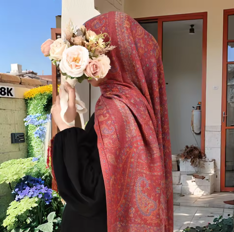 LuxePrint Pashmina Hijab Shawl